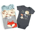 Pack de 4 bodys Zorro, talla 9 meses