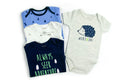 Pack de 4 bodys Erizo, talla 6 meses