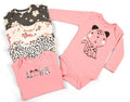 Pack de 5 bodys Leoparda, 6 meses
