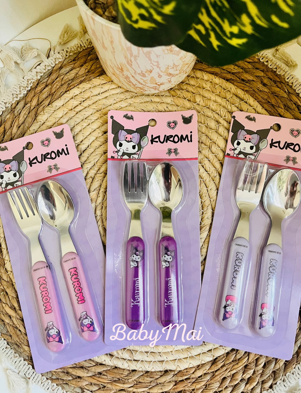 Cubiertos de Kuromi
