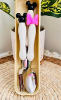 Cubiertos Minnie con estuche