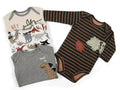 Pack de 4 bodys Dino, talla 9 meses