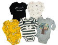 Pack de 5 bodys Osito, 3 y 6 meses