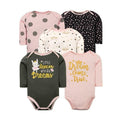 Pack de 5 bodys Conejita, 6 meses