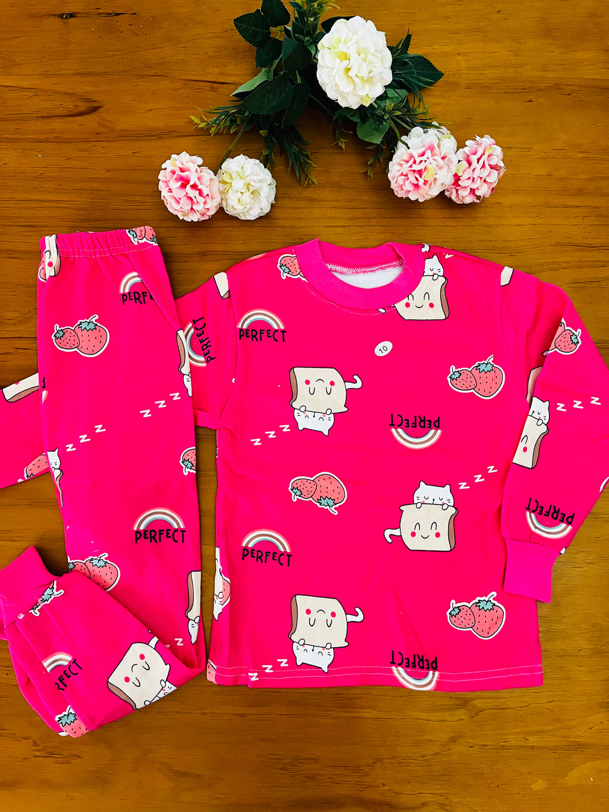 Pijama de Niña, talla 6 y 7